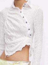 Crinkle Wrap Shirt-Luna Del Pinal-APOC STORE