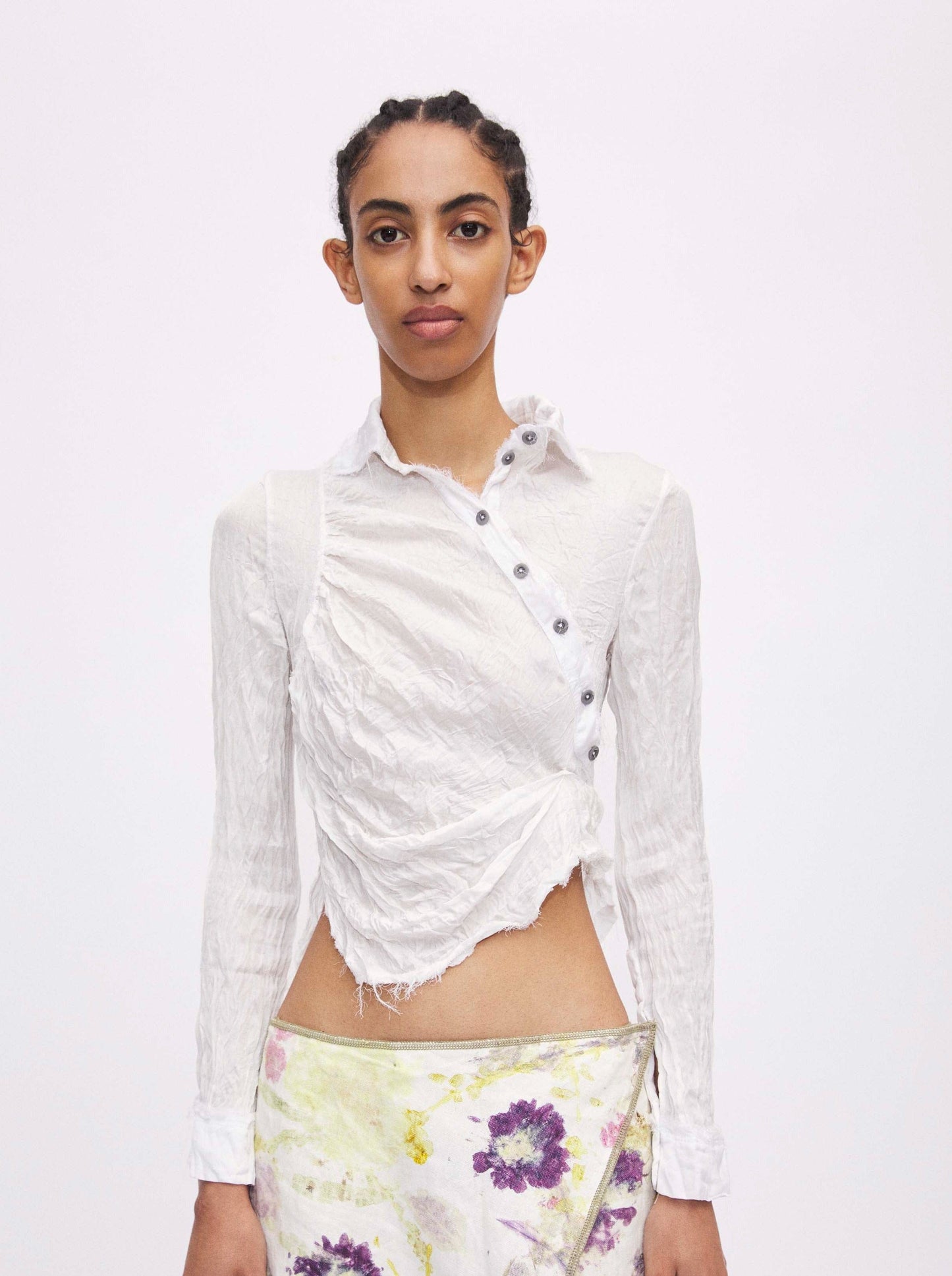 Crinkle Wrap Shirt-Luna Del Pinal-APOC STORE