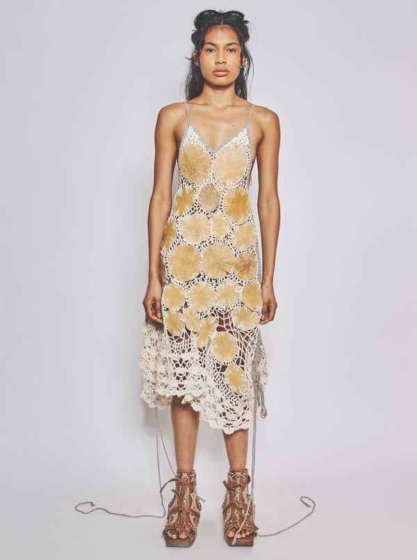 Leaf Patchwork Dress-VEREDAS-APOC STORE