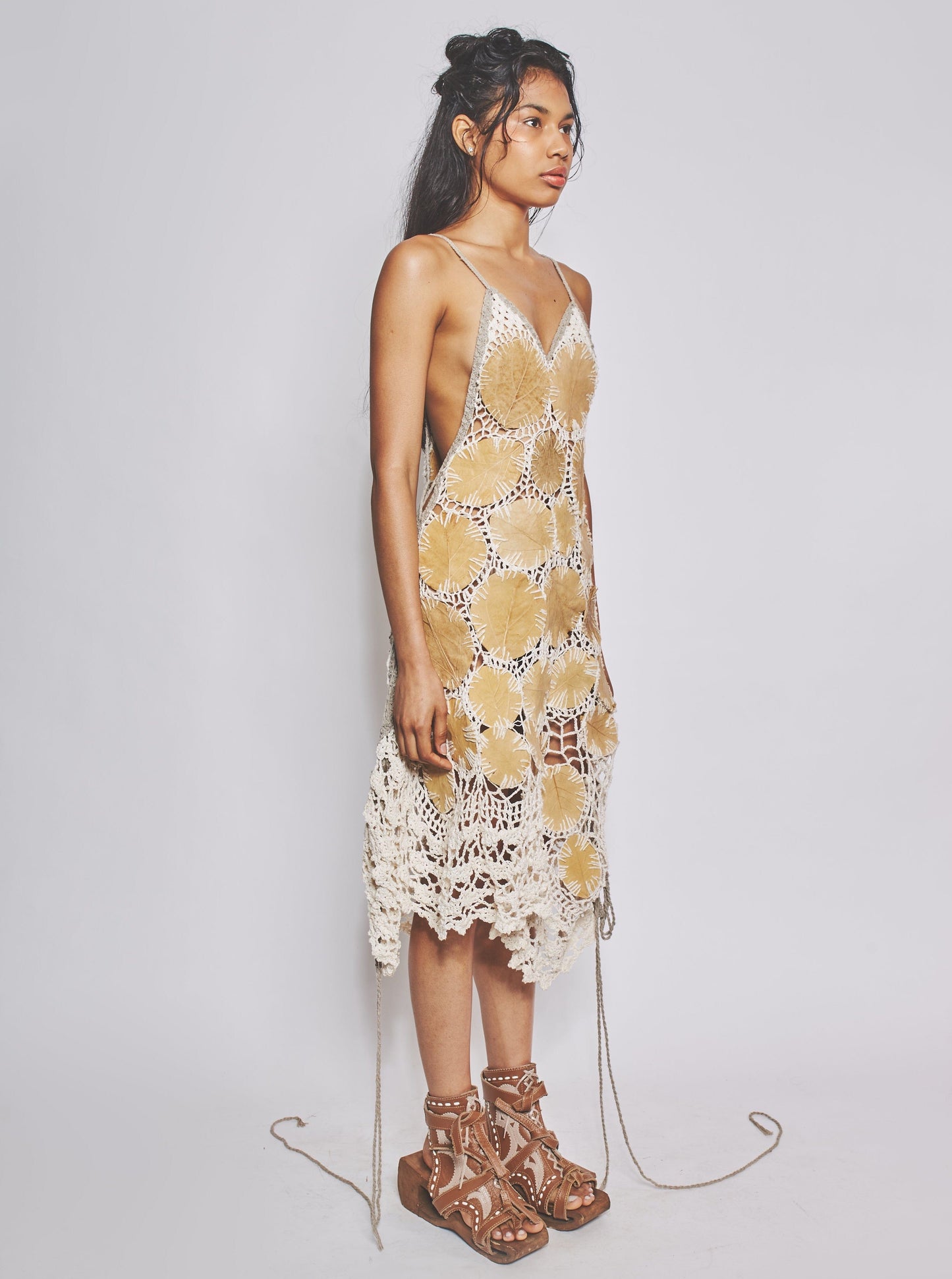 Leaf Patchwork Dress-VEREDAS-APOC STORE