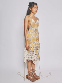 Leaf Patchwork Dress-VEREDAS-APOC STORE