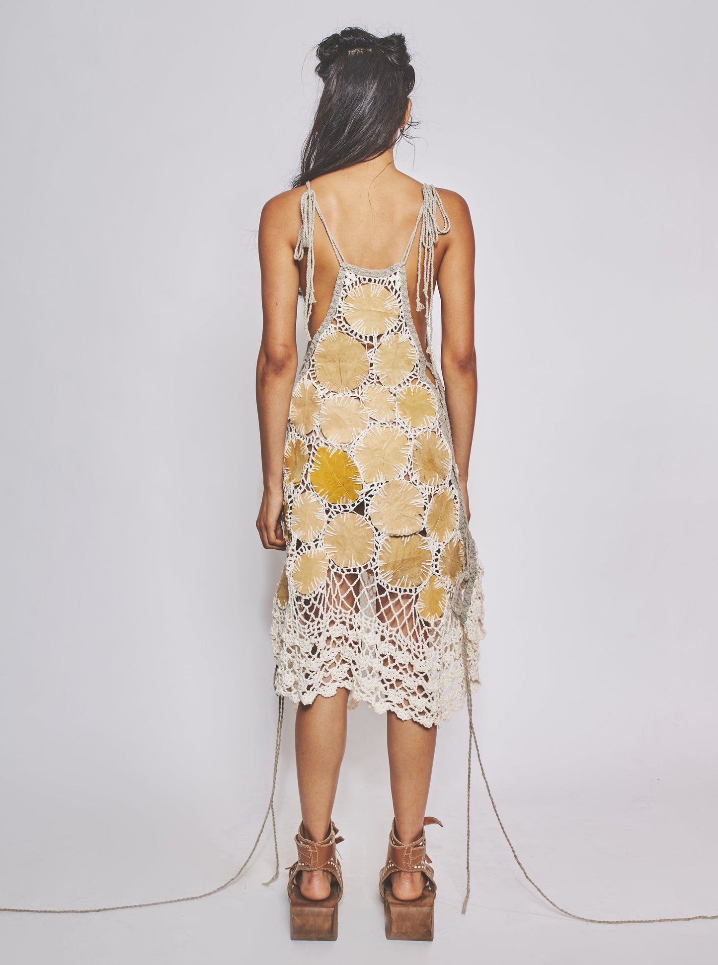 Leaf Patchwork Dress-VEREDAS-APOC STORE