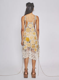 Leaf Patchwork Dress-VEREDAS-APOC STORE