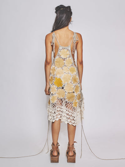 Leaf Patchwork Dress-VEREDAS-APOC STORE