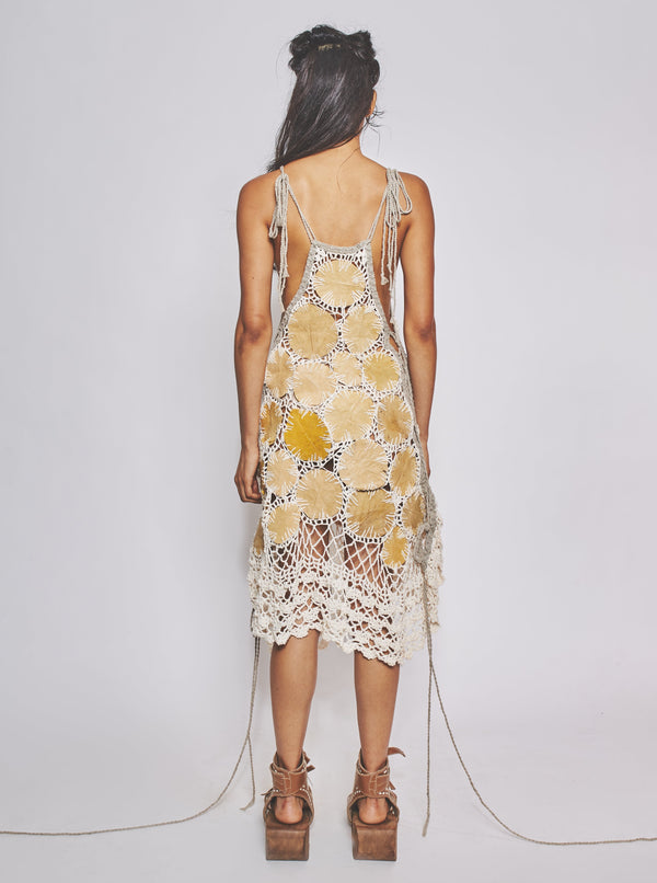 Leaf Patchwork Dress-VEREDAS-APOC STORE