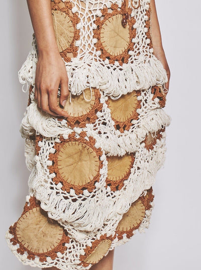 Leaf Swirl Skirt-VEREDAS-APOC STORE