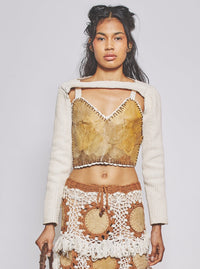 Sleeve Crochet Top-VEREDAS-APOC STORE