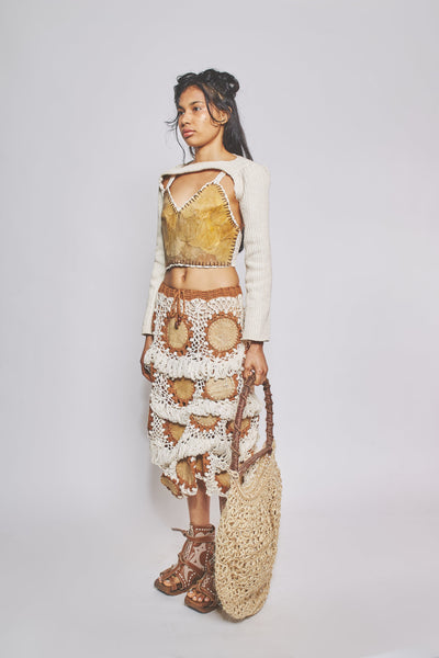 Sleeve Crochet Top-VEREDAS-APOC STORE