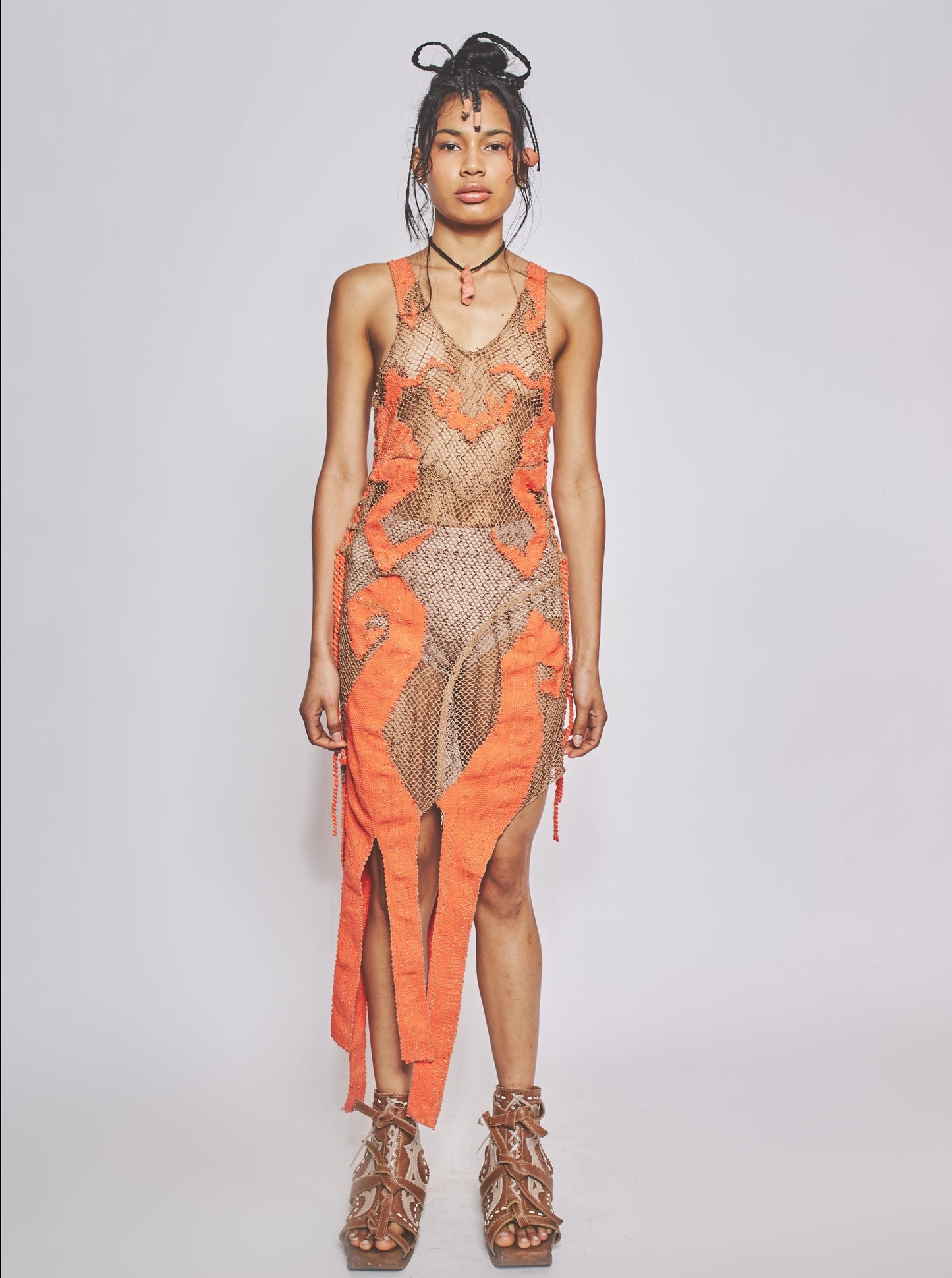 Sereia Dress Coral-VEREDAS-APOC STORE