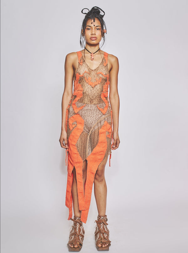 Sereia Dress Coral-VEREDAS-APOC STORE