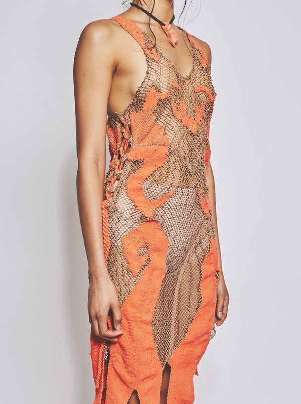 Sereia Dress Coral-VEREDAS-APOC STORE