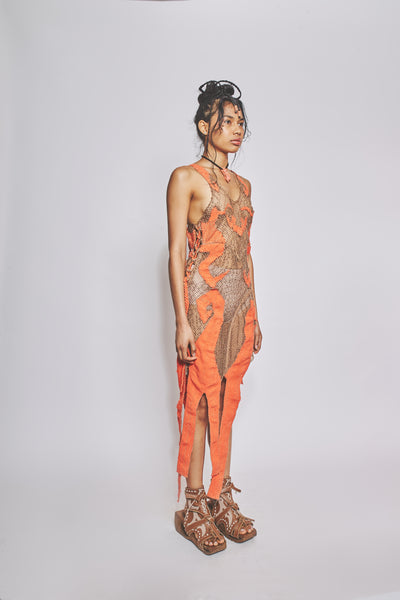 Sereia Dress Coral-VEREDAS-APOC STORE