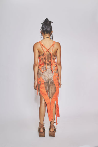 Sereia Dress Coral-VEREDAS-APOC STORE