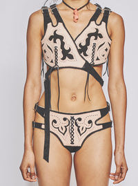 Veg-Tan Leather Undies Black-VEREDAS-APOC STORE