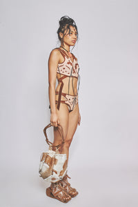 Leather Patchwork Bag-VEREDAS-APOC STORE