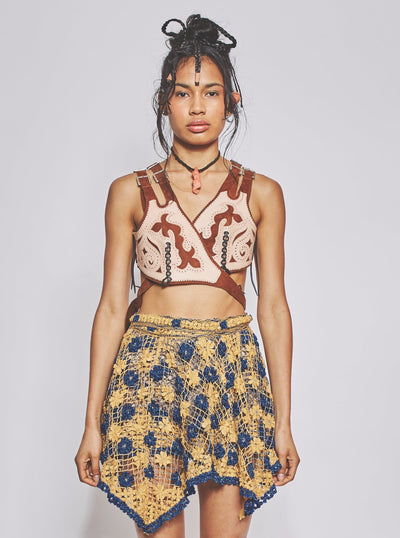 Pixie Skirt - Honey Royal Blue-VEREDAS-APOC STORE