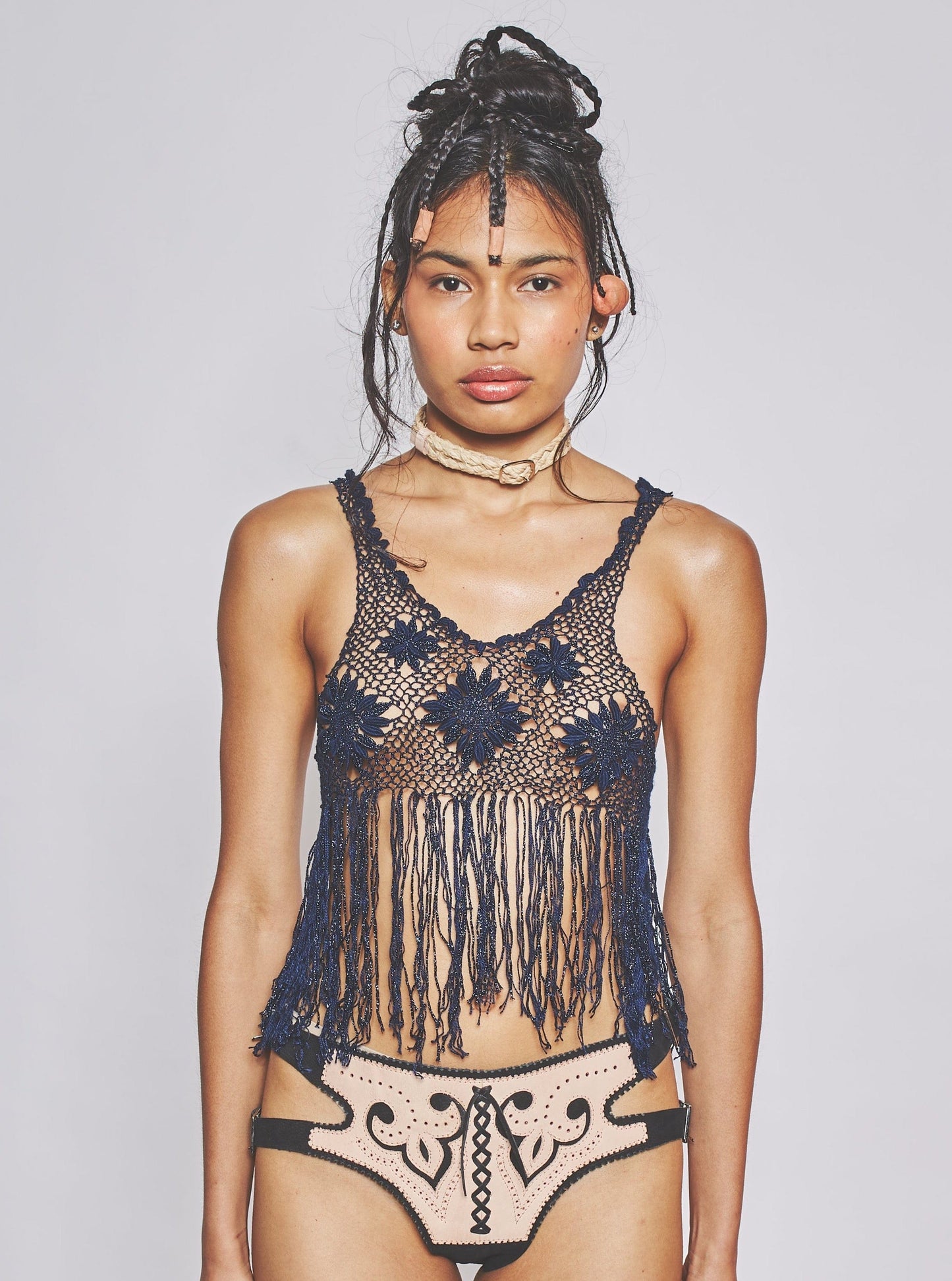 Fringe Tank Navy-VEREDAS-APOC STORE