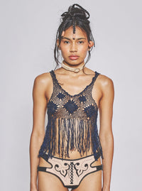 Fringe Tank Navy-VEREDAS-APOC STORE