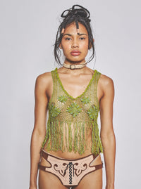 Fringe Tank Green-VEREDAS-APOC STORE