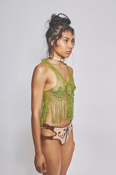 Fringe Tank Green-VEREDAS-APOC STORE