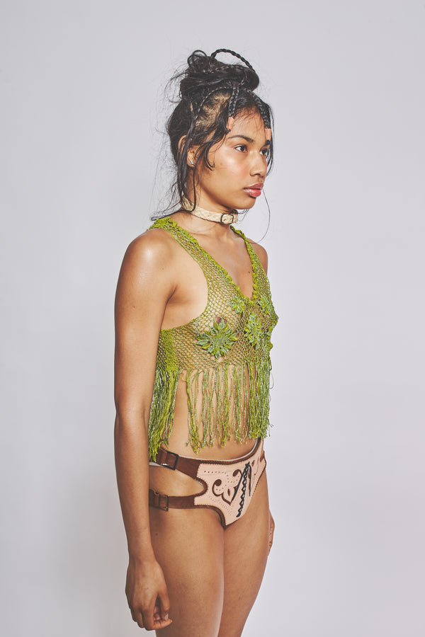 Fringe Tank Green-VEREDAS-APOC STORE