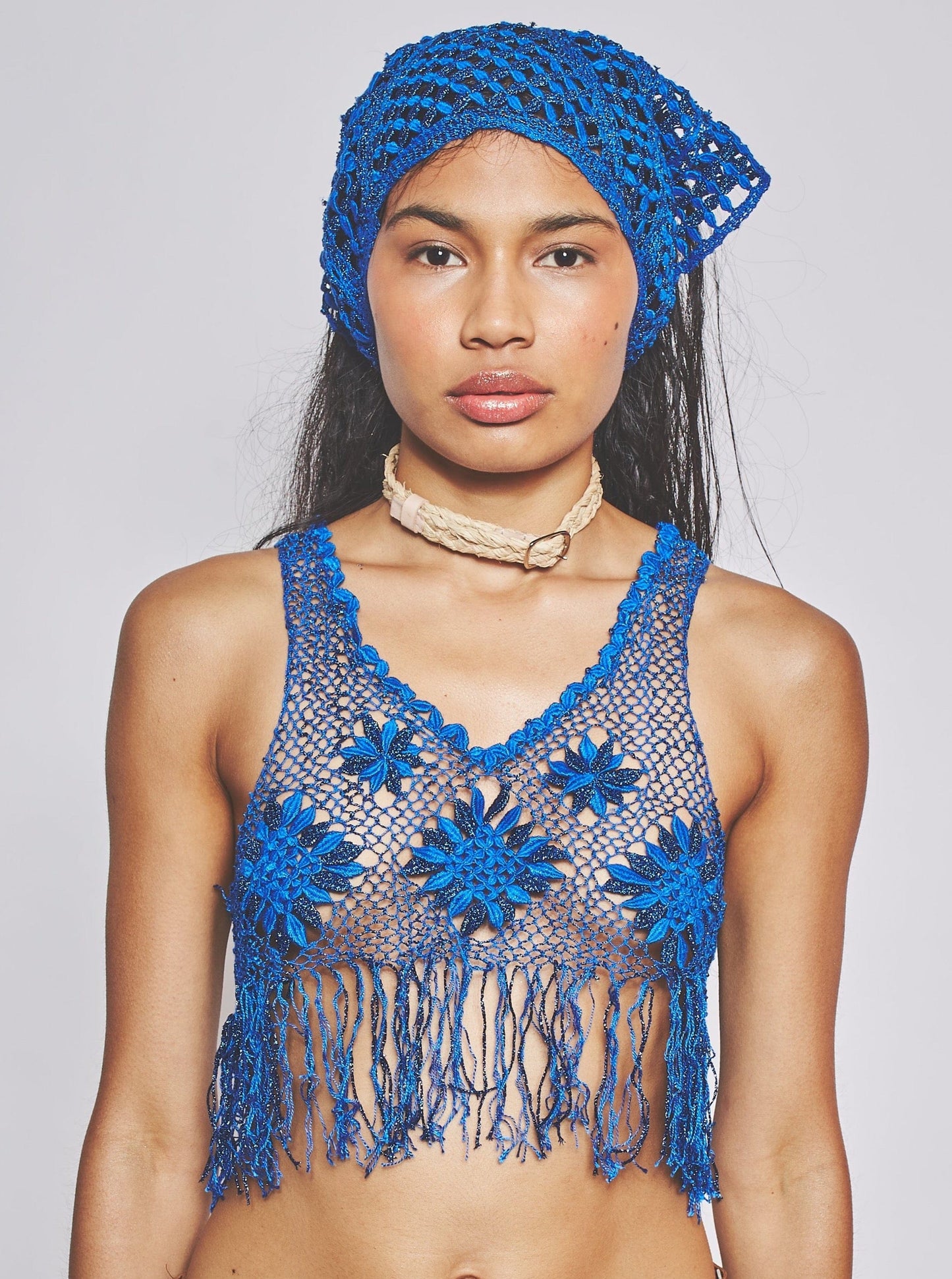 Bobbin Lace Headscarf-VEREDAS-APOC STORE