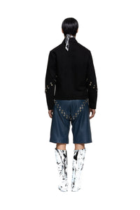 Chainlock Denim Jacket-XIMONLEE-APOC STORE