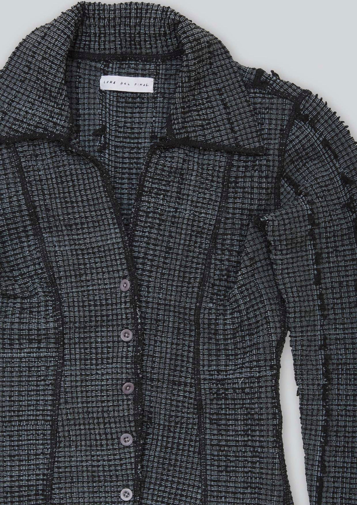 Overdyed Stretch Weave Shirt-Luna Del Pinal-APOC STORE