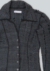 Overdyed Stretch Weave Shirt-Luna Del Pinal-APOC STORE