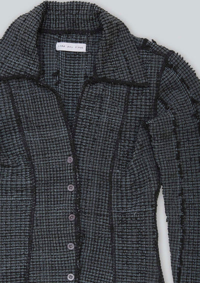 Overdyed Stretch Weave Shirt-Luna Del Pinal-APOC STORE