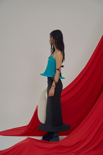 Noina Tube Top Teal-Sun Woo-APOC STORE