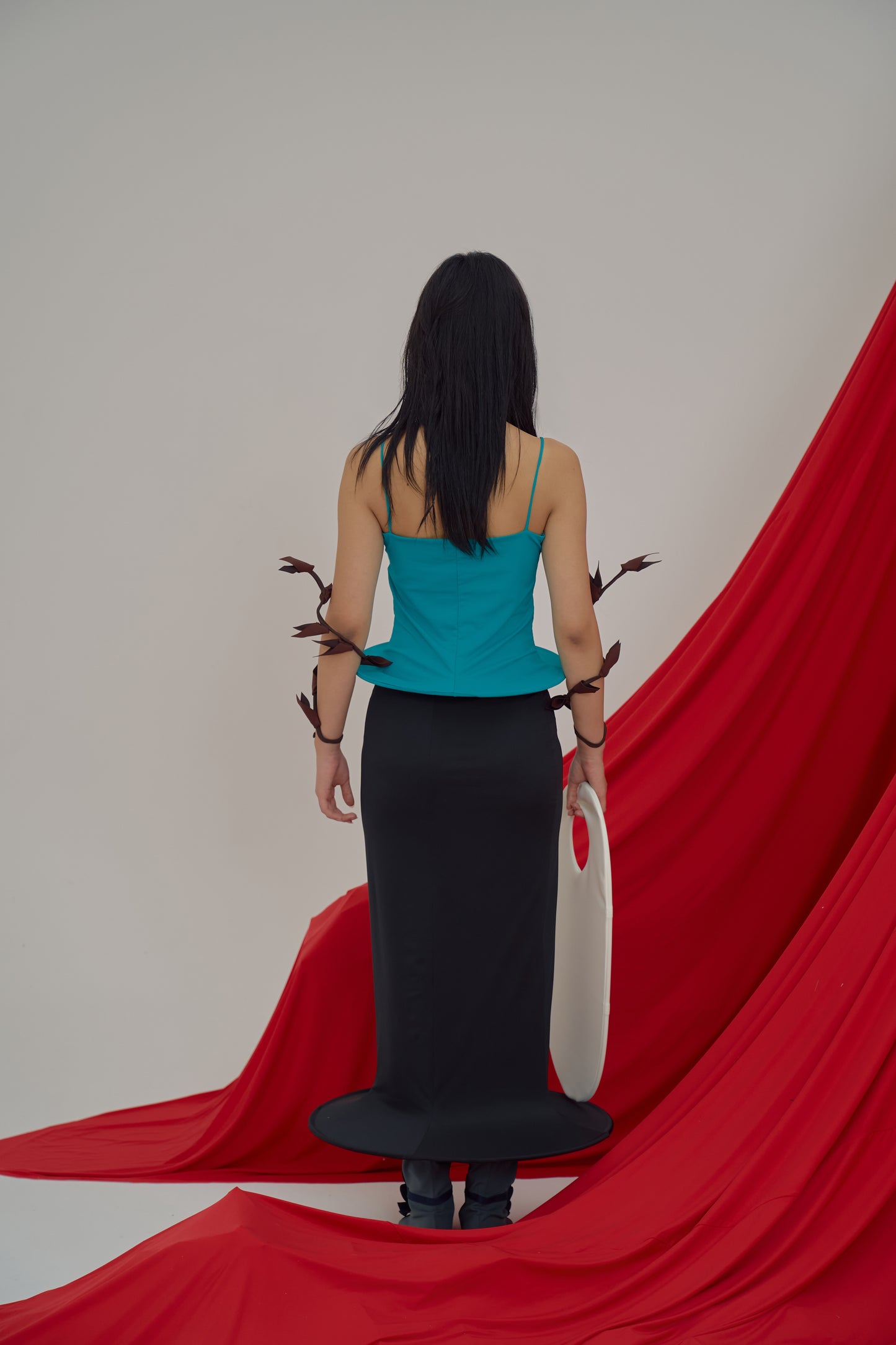 Noina Tube Top Teal-Sun Woo-APOC STORE