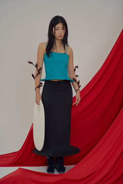 Noina Tube Top Teal-Sun Woo-APOC STORE