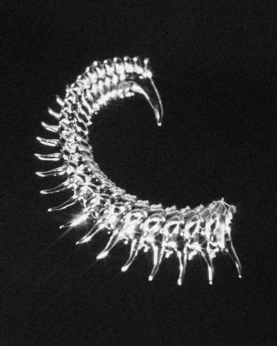 Chrome Spine Ear Columns-Agoston Balazs-APOC STORE