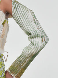 Green Paintbrush Latex Sleeve-VEREDAS-APOC STORE