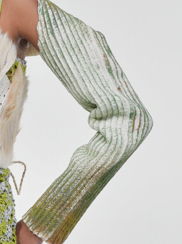 Green Paintbrush Latex Sleeve-VEREDAS-APOC STORE