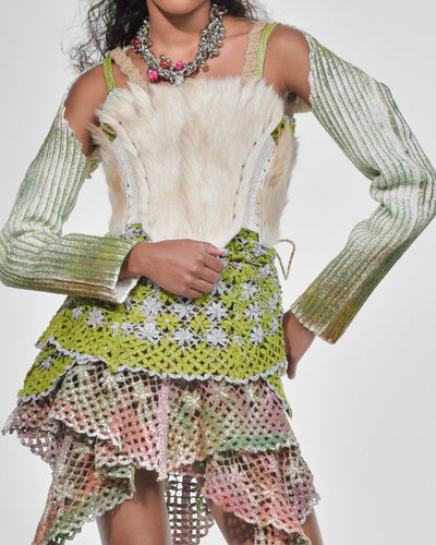 Green Paintbrush Latex Sleeve-VEREDAS-APOC STORE