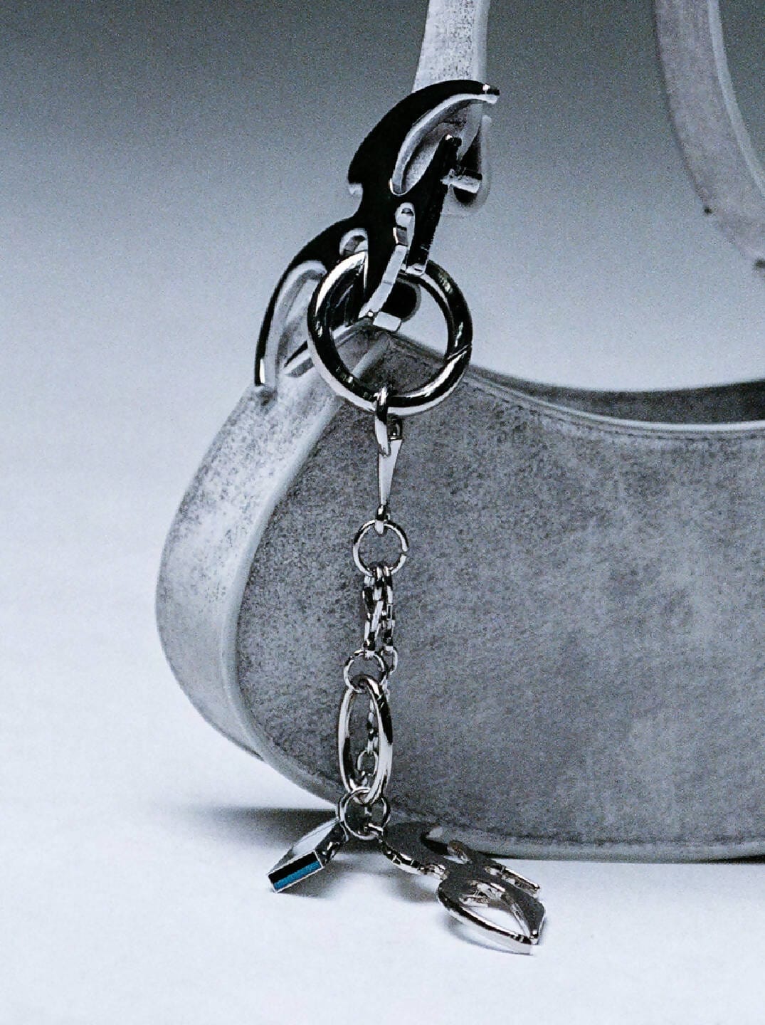 Distressed White Shoulder Bag-Symphony-APOC STORE