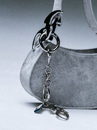 Distressed White Shoulder Bag-Symphony-APOC STORE