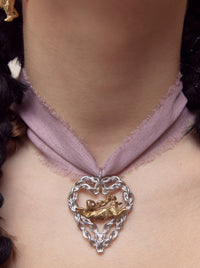 Lucky Rabbit Heart Necklace-Ancient Future-APOC STORE