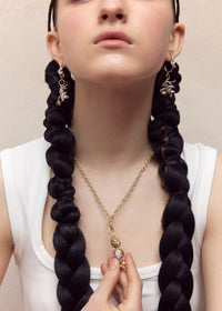 Gold Lucky Rabbit Pearl Necklace-Ancient Future-APOC STORE