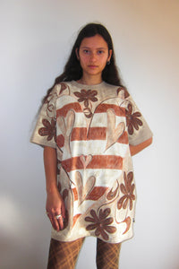 Beige Heart Tee-Anna Castellano-APOC STORE