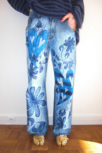 Flower & Heart Jeans-Anna Castellano-APOC STORE