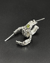 Green-eyed Twisted Terrain Hoops-Danielle Karlikoff-APOC STORE