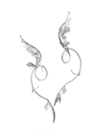 Sterling Silver Betta Ear Cuff-Ancient Future-APOC STORE