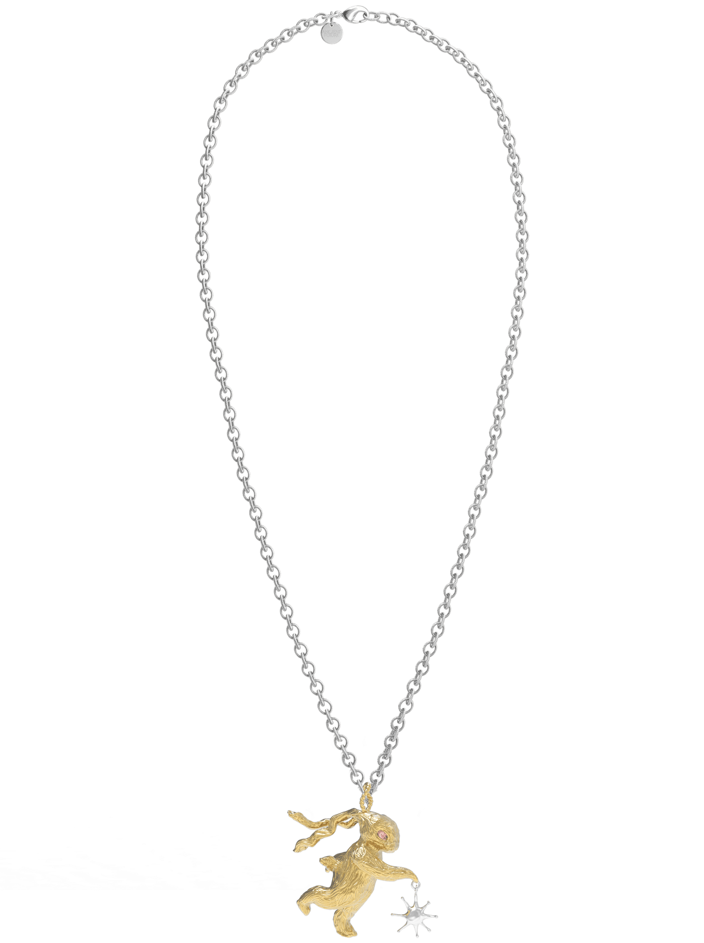 Gold Lucky Rabbit Solo Dance Necklace-Ancient Future-APOC STORE