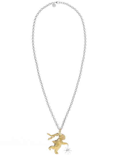 Gold Lucky Rabbit Solo Dance Necklace-Ancient Future-APOC STORE
