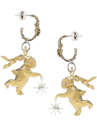 Gold Lucky Rabbit Solo Dance Earrings Knot-Ancient Future-APOC STORE