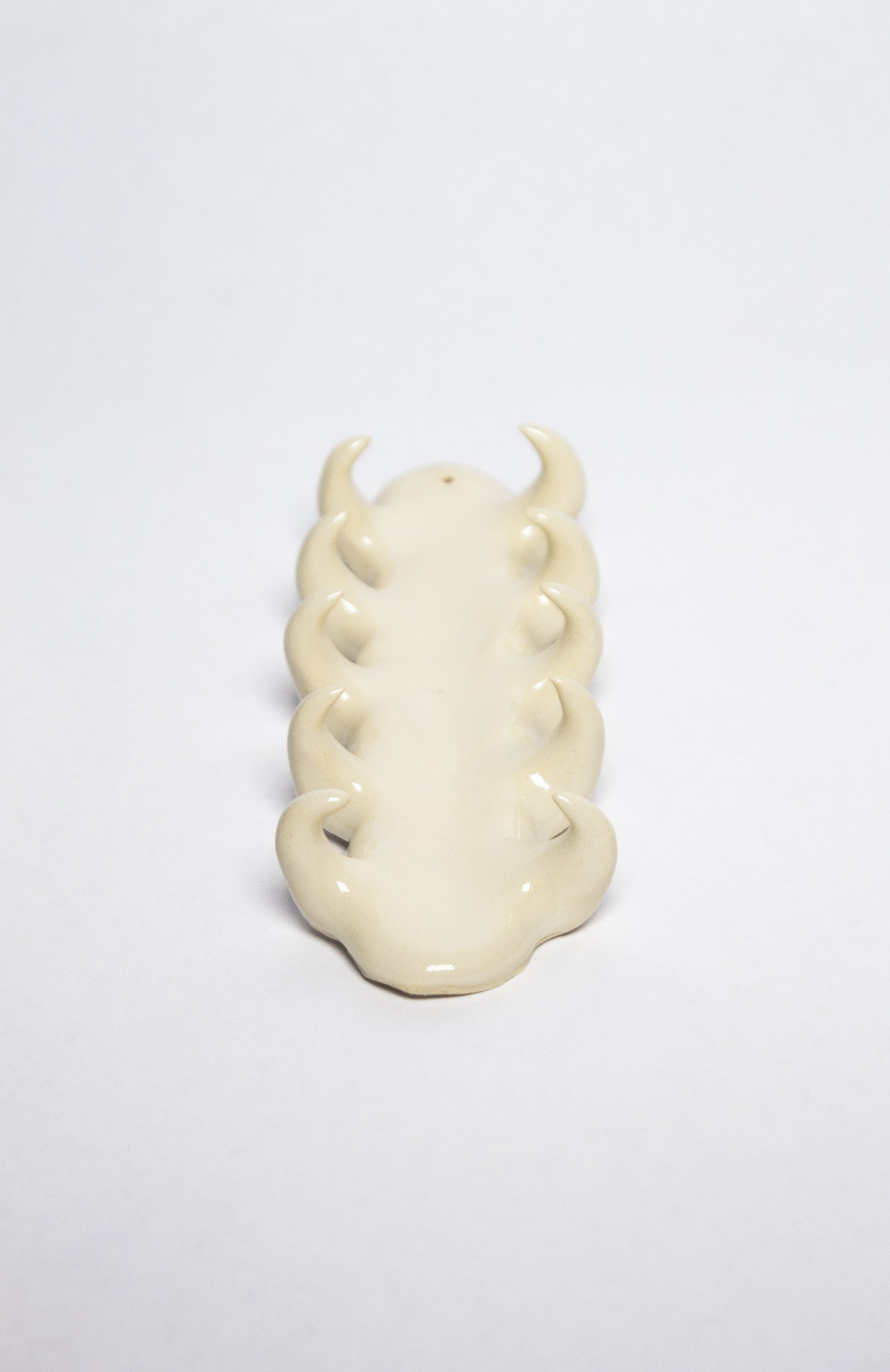 Beige incense holder - 5 rows-Cléo SJölander-APOC STORE