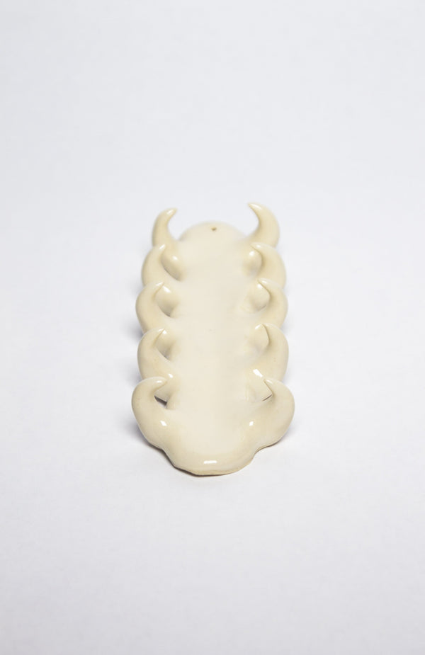 Beige incense holder - 5 rows-Cléo SJölander-APOC STORE